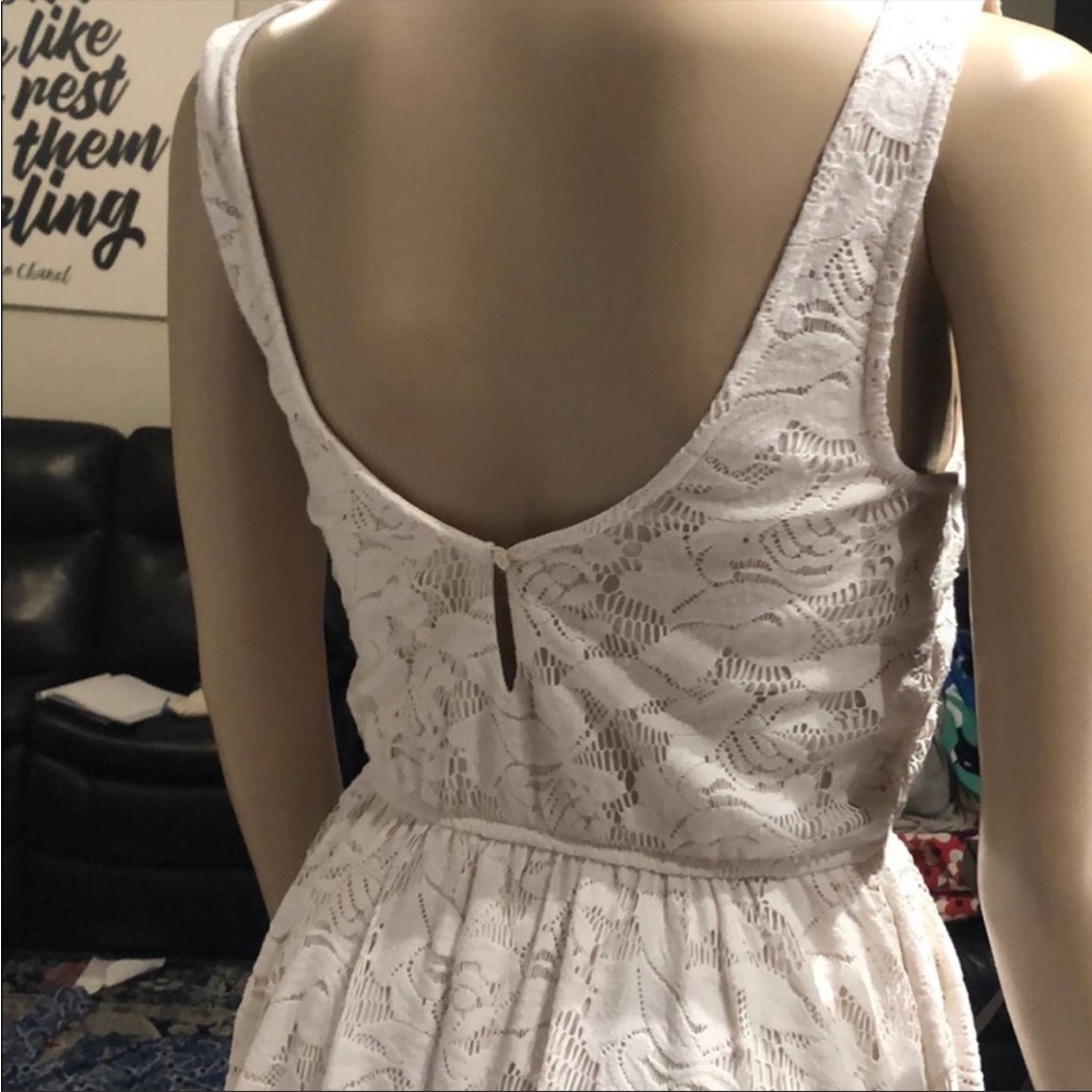 Zara mini dress beige color - Picture 5 of 7